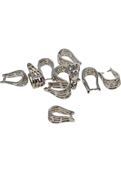 10 Ir Kolye Döngü Kolye Raptiye Kuşü Karabina 12.5X7X6MM (Yurt Dışından)