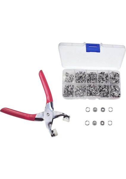 100 Set Metal Snap Düğmeleri Plıer Press Araç Kiti Snaps (Yurt Dışından) modelleri