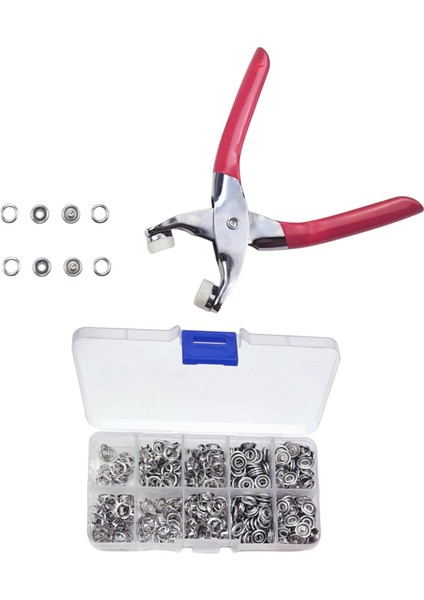 100 Set Metal Snap Düğmeleri Plıer Press Araç Kiti Snaps (Yurt Dışından) indirimleri