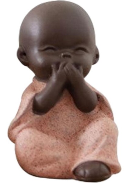 Mini Keşiş Buda Heykelcik Heykel Heykeli Kırmızı (Yurt Dışından) fırsatları