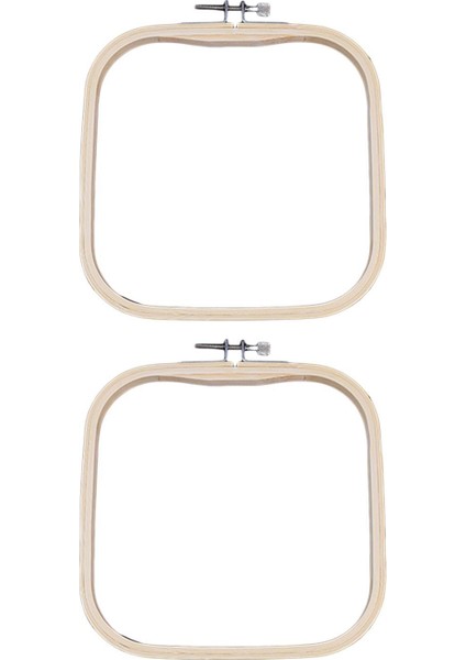 2x Çapraz Zanaat Çerçevesi Dekorasyon Çapraz Ş Çember 16CMX16CM (Yurt Dışından)