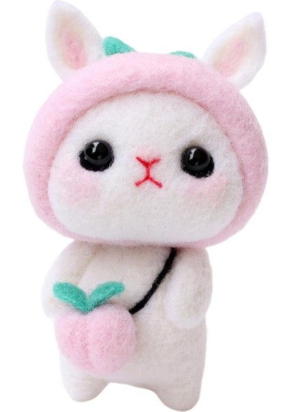 Tavşan Zanaat Tavşan Şapkası Giyen Dıy Yün Zanaat (Yurt Dışından)