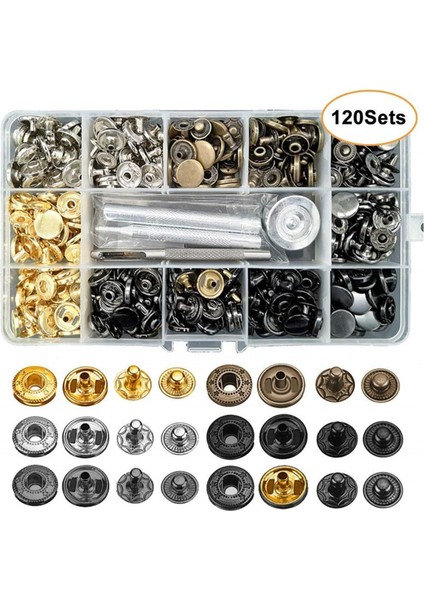 Çıtçıı Snap Düğmesi Ir Malzeme ile Çift Pirinç Perçinler (Yurt Dışından) modelleri