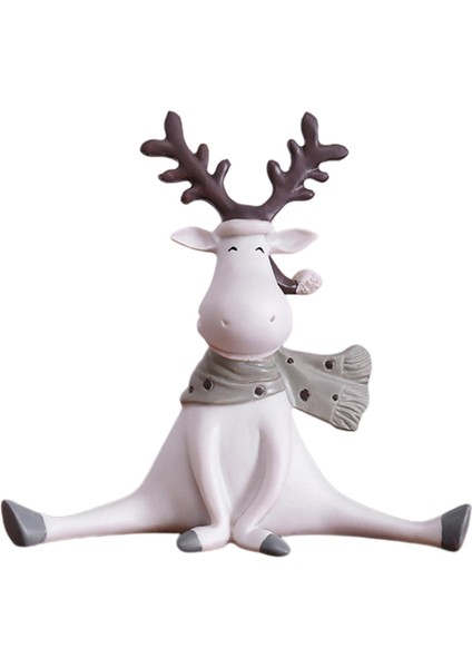 Kitaplı Standı Dekorasyonu Için Modern Geyik Heykelcik Heykeli, Reçine (Yurt Dışından)