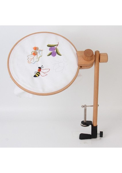 Nakış Çerçevesi Tur Stand Ayarlanabilir 360 Derece Döndürme Ahşap Çapraz Raf (Yurt Dışından) fiyatları