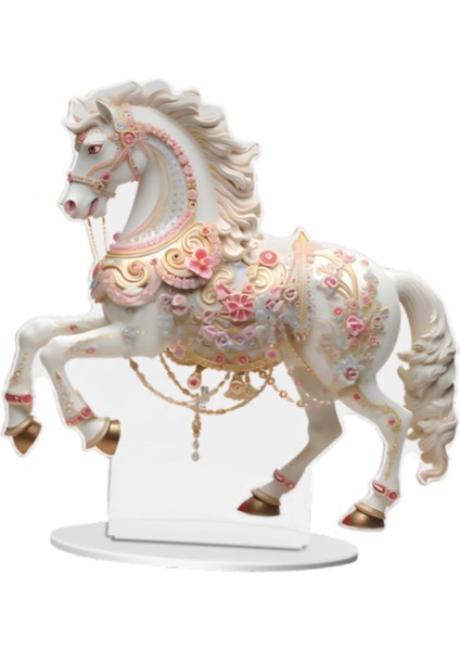 At Şekli Akrilik Iş Figürü Dekoratif Hediye Heykel Heykeli Standı (Yurt Dışından) fiyatları