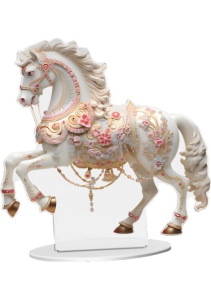 At Şekli Akrilik Iş Figürü Dekoratif Hediye Heykel Heykeli Standı (Yurt Dışından) modelleri