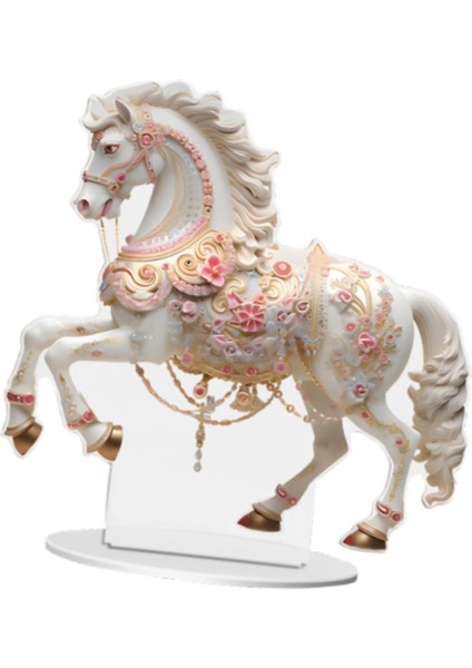 At Şekli Akrilik Iş Figürü Dekoratif Hediye Heykel Heykeli Standı (Yurt Dışından) fırsatları