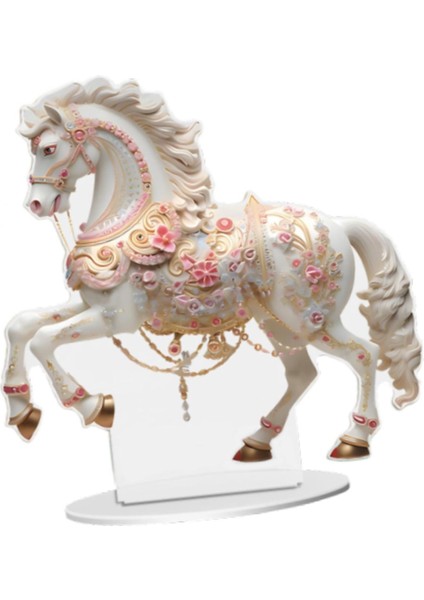 At Şekli Akrilik Iş Figürü Dekoratif Hediye Heykel Heykeli Standı (Yurt Dışından) indirimleri