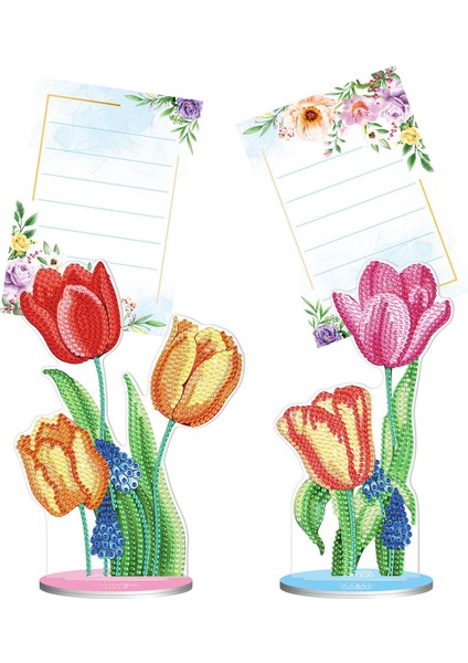 2x Dıy Çizim Not Ev Dekorasyon Not Çiçek (Yurt Dışından)