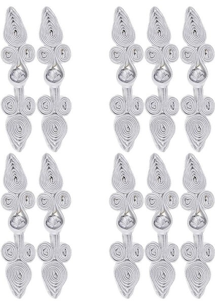 10 Pairs El Yapımı Boncuklu Çin Kurbağa Kapatma Düğmeleri Düğüm Raptiye Ş El Sanatları (Yurt Dışından)