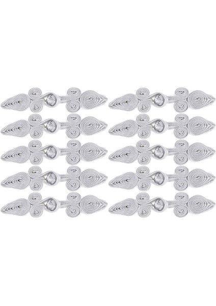 10 Pairs El Yapımı Boncuklu Çin Kurbağa Kapatma Düğmeleri Düğüm Raptiye Ş El Sanatları (Yurt Dışından) fiyatları