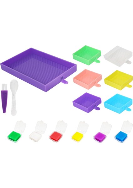 Elmas Boya Tepsisi Tutucu Depolama Organizatör 5d Elmas Aracı Tutkal Kil Çamurları (Yurt Dışından) modelleri