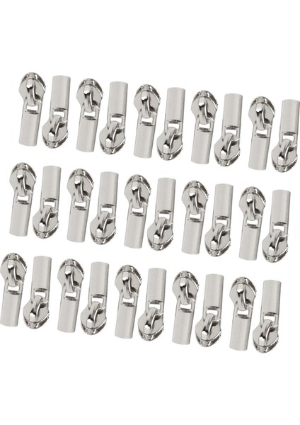 30 Fermuar Elcikleme Metal Ağır Hizmet Fermuar Elcikleme 3 Fermuar Argent (Yurt Dışından) modelleri