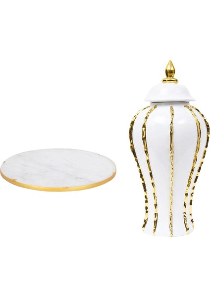 Seramik Çiçek Vazo Düğün Masa Centerpieces Masaüstü Porselen Zencefil Kavanoz Xs Altın (Yurt Dışından) fırsatları