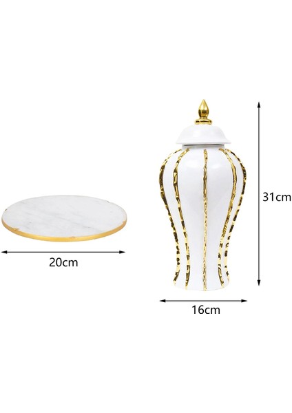 Seramik Çiçek Vazo Düğün Masa Centerpieces Masaüstü Porselen Zencefil Kavanoz Xs Altın (Yurt Dışından) indirimleri