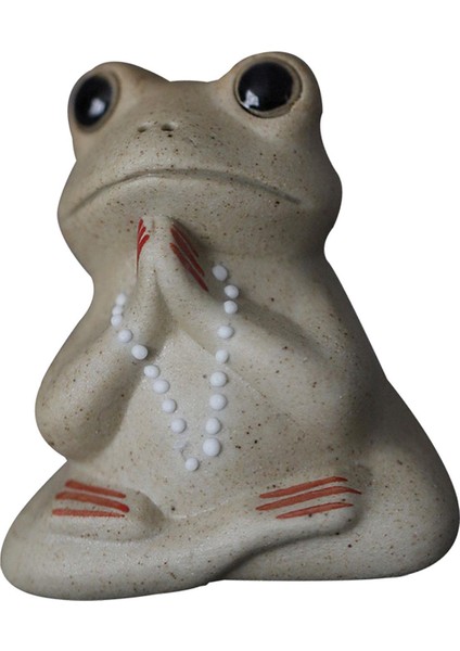 Seramik Kurbağa Çay Evcil Heykelcik Mini Aksesuarları Hatıra I A (Yurt Dışından)