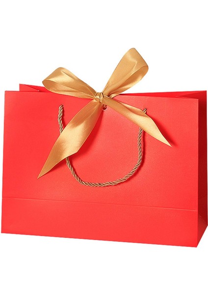 10 Parti Hediye Çantası Kalınlaşğıt Alışveriş Çantası Goodie Çanta Düğün Için Kırmızı M (Yurt Dışından) modelleri