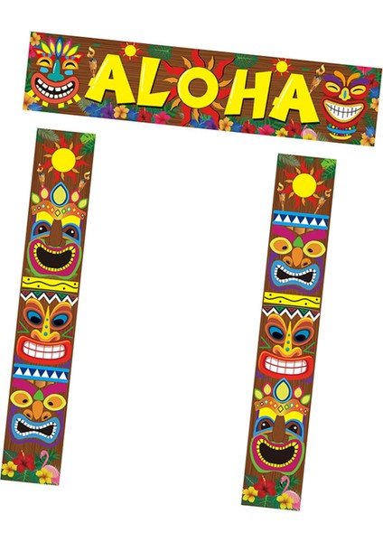 Hawaii Parti Süslemeleri Karnaval Partisi Beyit Afişi Için Aloha Afiş Tabelası'na Hoş Geldiniz (Yurt Dışından)