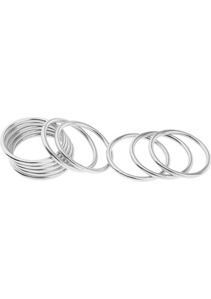10PCS Dıy Yüzükler 35MM Hoop Loop Metal Yuvarlak Kapalı Yüzükler (Yurt Dışından) fırsatları