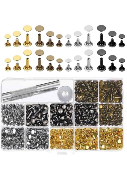 480 Çift Kapaklı Perçinler Çiviler 3 ile El Sanatları (Yurt Dışından) fırsatları