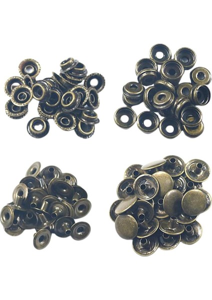 50X Çıtçıı Kot Çantası Için Çıtçıt Düğme Ş -, Pirinç (Yurt Dışından)