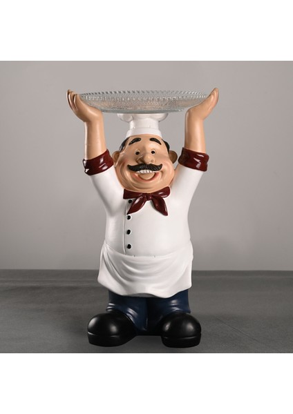 Minimalist Şef Heykelcik Reçine Heykel Heykelleri Raf ve Tezgah Üstü Ev I Mutfak Için Tepsisi 29X12X13 cm (Yurt Dışından) fiyatları