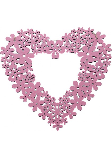 Sevgililer Günü Çelengi Şeklinde Romantik Dış Iç Ön Kapı S (Yurt Dışından)