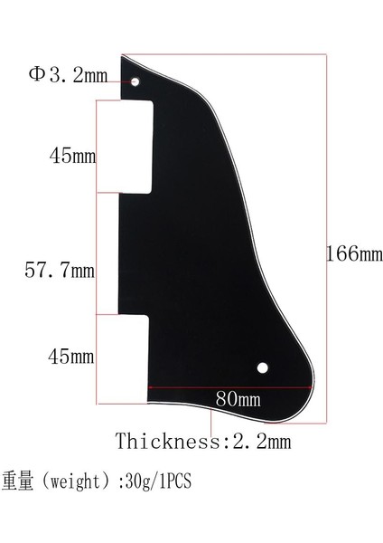 ES335 Için Scratchplate (Yurt Dışından)
