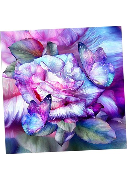 Çiçek 5d Yuvarlak Dıy Nakış Dekorasyon (Yurt Dışından) fırsatları