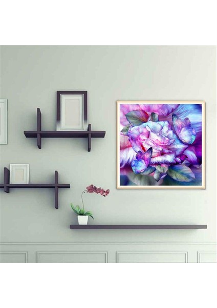 Çiçek 5d Yuvarlak Dıy Nakış Dekorasyon (Yurt Dışından) indirimleri