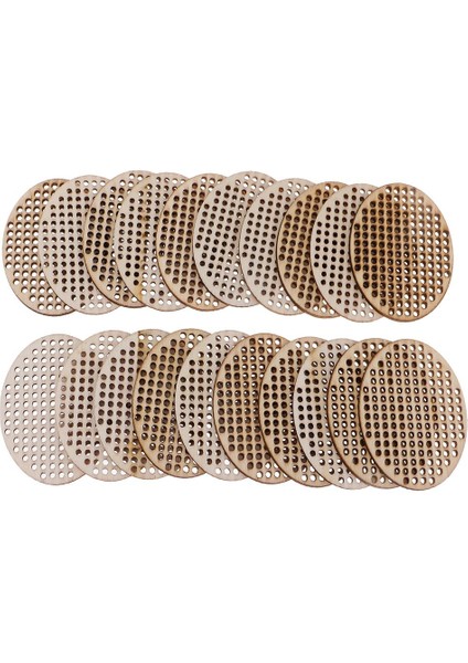 20 Doğal Çok Delikli Ahşap Kolye Sayılan Çapraz Ş Takı 60X45MM Oval (Yurt Dışından) fiyatları