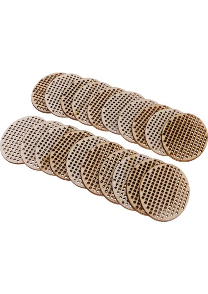 20 Doğal Çok Delikli Ahşap Kolye Sayılan Çapraz Ş Takı 60X45MM Oval (Yurt Dışından) fırsatları