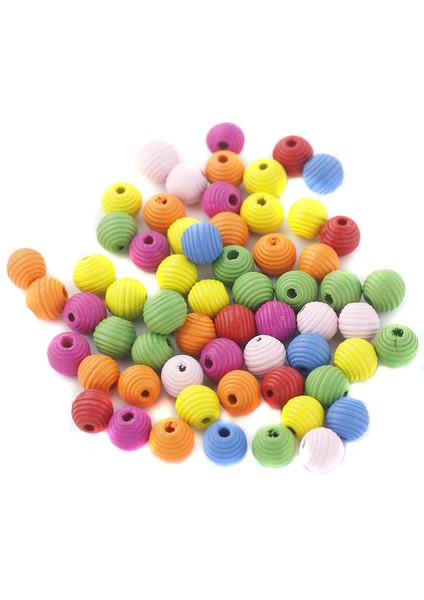 100 12MM Kar Yuvarlak Ahşap Takı Yapımı Için Şek Spacer Charms 13X14MM 2.5-3mm (Yurt Dışından)