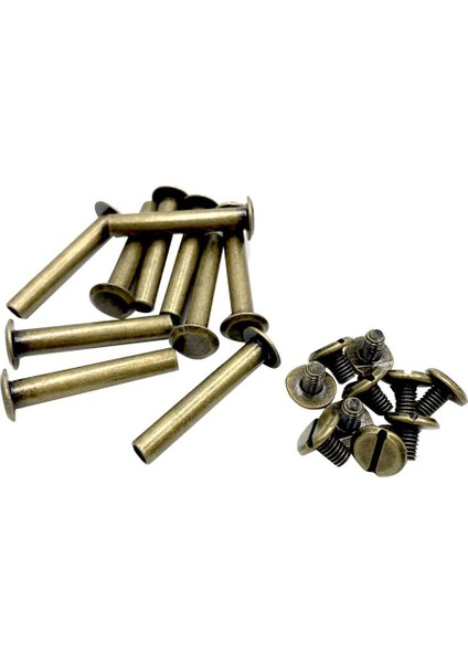 Im Metal Sonrası Fotoğraf Albümü Kitap Ciltleme Için Geri Perçinler 10X30MM (Yurt Dışından)