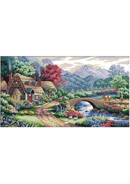 Çiftlik Sahnesi Damgalı Ş Başlangıç 14CT 54X33CM (Yurt Dışından) modelleri