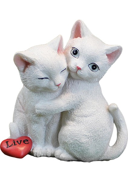 Modern Heykelcik Heykeli Reçine Heykel Masaüstü Odası Çift Için (Yurt Dışından)