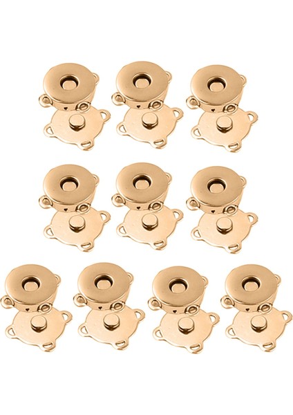 Manyetik Torba Tıkıkları Çanta Kapatma Torba Düğmesi El Çantaları Için Cüzdanlar Altın (Yurt Dışından)