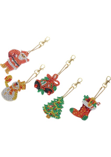 5 Anahtarlık Kar Çorap Ğı Dıy Anahtarlıılar Çocuklar Şkinler Telefon (Yurt Dışından)