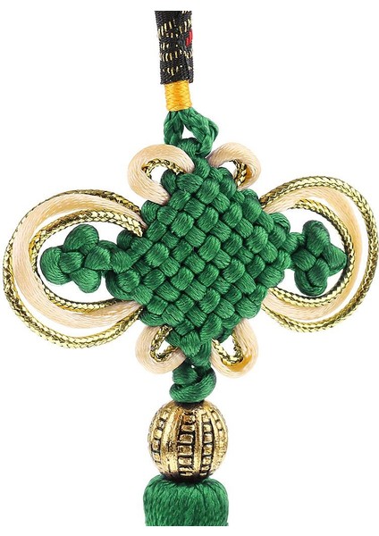 Feng Shui Püskül Asılı Şanslı Çin Düğüm Hediye Yeşil (Yurt Dışından) modelleri