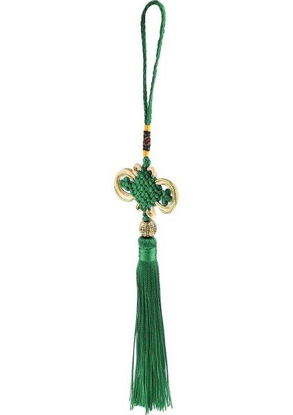 Feng Shui Püskül Asılı Şanslı Çin Düğüm Hediye Yeşil (Yurt Dışından) fırsatları