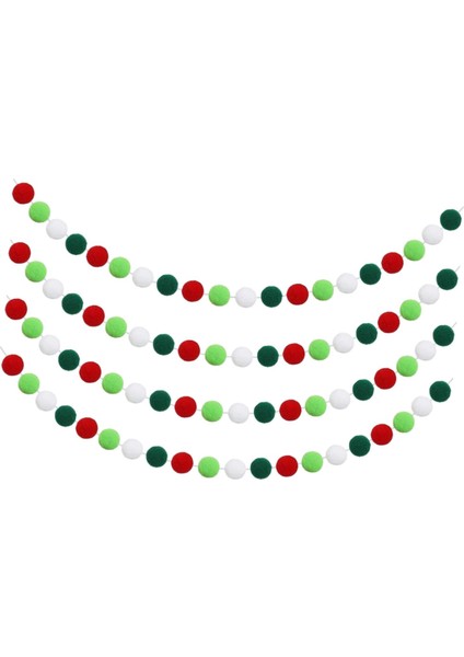 Noel Yün Topları Mantel Oturma Odası Paskalya C Için Garland Pom (Yurt Dışından) fiyatları