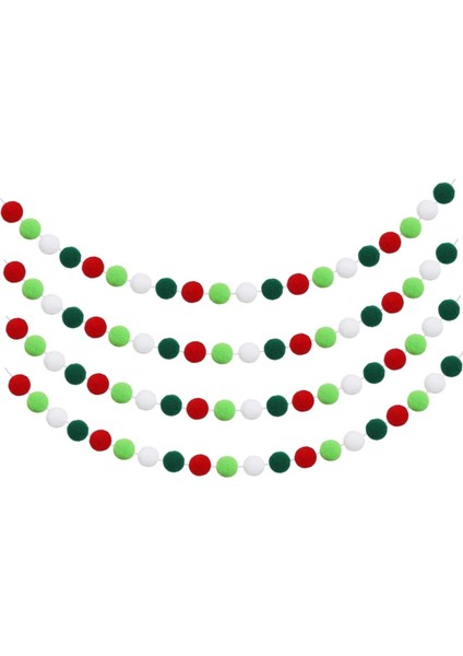 Noel Yün Topları Mantel Oturma Odası Paskalya C Için Garland Pom (Yurt Dışından) modelleri