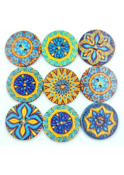 100 Yuvarlak Flatback Düğ Çiçekler 2 Ş Düğ Mavi 20MM (Yurt Dışından) fırsatları