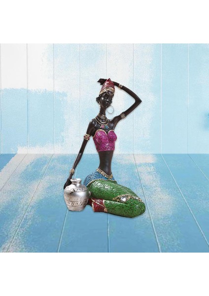 Afrika Heykelcik Heykeli Reçine Zanaat Heykel Süs Dekorları (Yurt Dışından) fırsatları