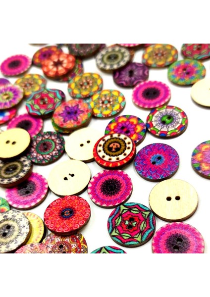 100 Çiçek Ahşap Düğ Flatback Dekoratif Dıy Yapımı Için Ş Dekor 20MM (Yurt Dışından) fiyatları