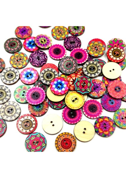 100 Çiçek Ahşap Düğ Flatback Dekoratif Dıy Yapımı Için Ş Dekor 20MM (Yurt Dışından) indirimleri