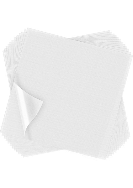 100 Yaprak Nakış Tepesi Folyo Önceden Kesilmiş Temizle Yıkanabilir Sabitleyici Nakış 10 x 10 Inç (Yurt Dışından)