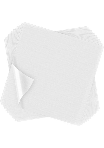 100 Yaprak Nakış Tepesi Folyo Önceden Kesilmiş Temizle Yıkanabilir Sabitleyici Nakış 10 x 10 Inç (Yurt Dışından) fiyatları