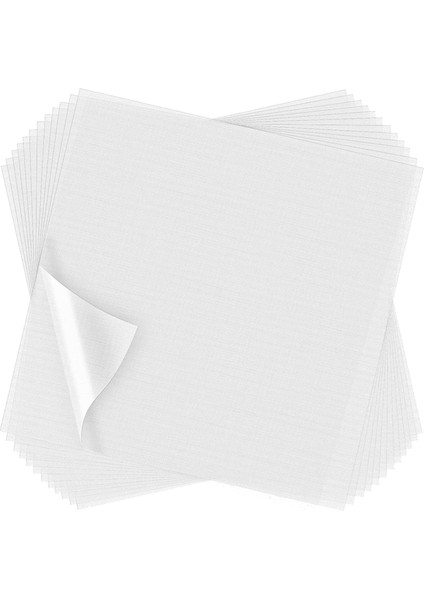 100 Yaprak Nakış Tepesi Folyo Önceden Kesilmiş Temizle Yıkanabilir Sabitleyici Nakış 10 x 10 Inç (Yurt Dışından) indirimleri